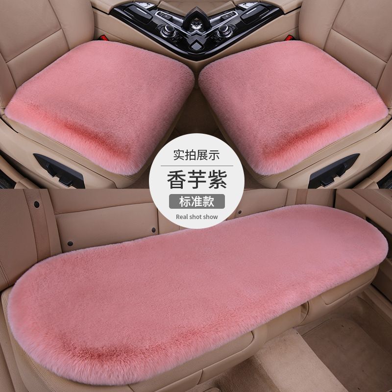 Cross-border in stock wholesale car seat cushion autumn and winter rabbit hair car seat cushion without backrest fleece-lined warm cotton pad_voghion.com