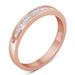10K Rose Gold over .925 Sterling Silver 1/5 Cttw Diamond Channel-Set Stackable Band Ring (H-I Color, I1-I2 Clarity)_voghion.com