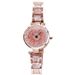 Shi Lai Yun Set Moda Versione Coreana Orologio al Quarzo da Donna con Carattere di Riso Rotante e Diamante d'Acqua_voghion.com