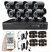4CH 8CH HD AHD DVR Kit Wired Set Surveillance Recording Waterproof Bullet Camera Night Vision_voghion.com
