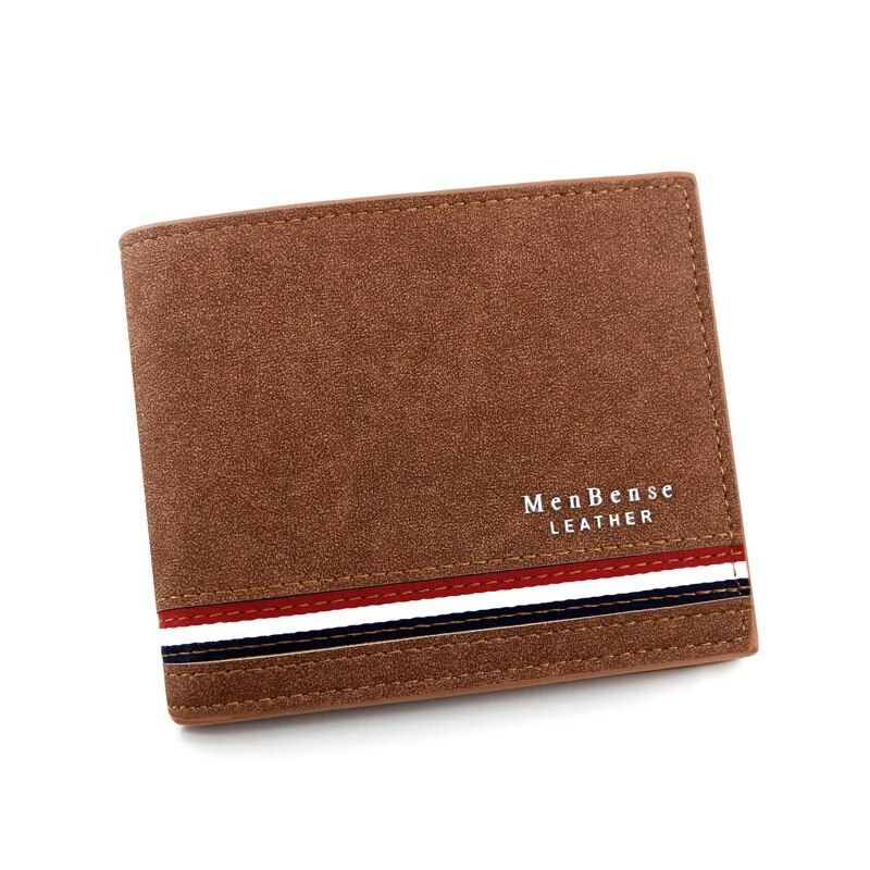 Portafogli da uomo corti Tasca per monete con cerniera Porta carte sottili Portafogli da uomo di lusso Portafogli da uomo in pelle PU di alta qualità_voghion.com