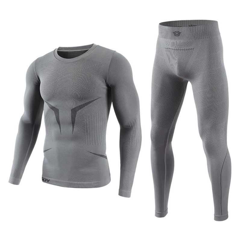 NOKO-Autumn/Winter Outdoor Sports Thermal Underwear Set, Men's Autumn/Winter Quick-Drying Seamless Underwear, Long Johns_voghion.com