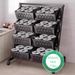 Kitchen Floor-Standing Multi-Layer Household Trolley Snack Basket Fruit And Vegetable Storage Rack_voghion.com