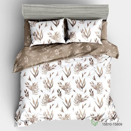 Geometric Print Fitted Sheet Set - Breathable Brushed Fabric, Multiple Sizes (US/EU/AU/DE/ES), Active Dyeing, Modern Bedding - Twin/Full/Queen/King_voghion.com