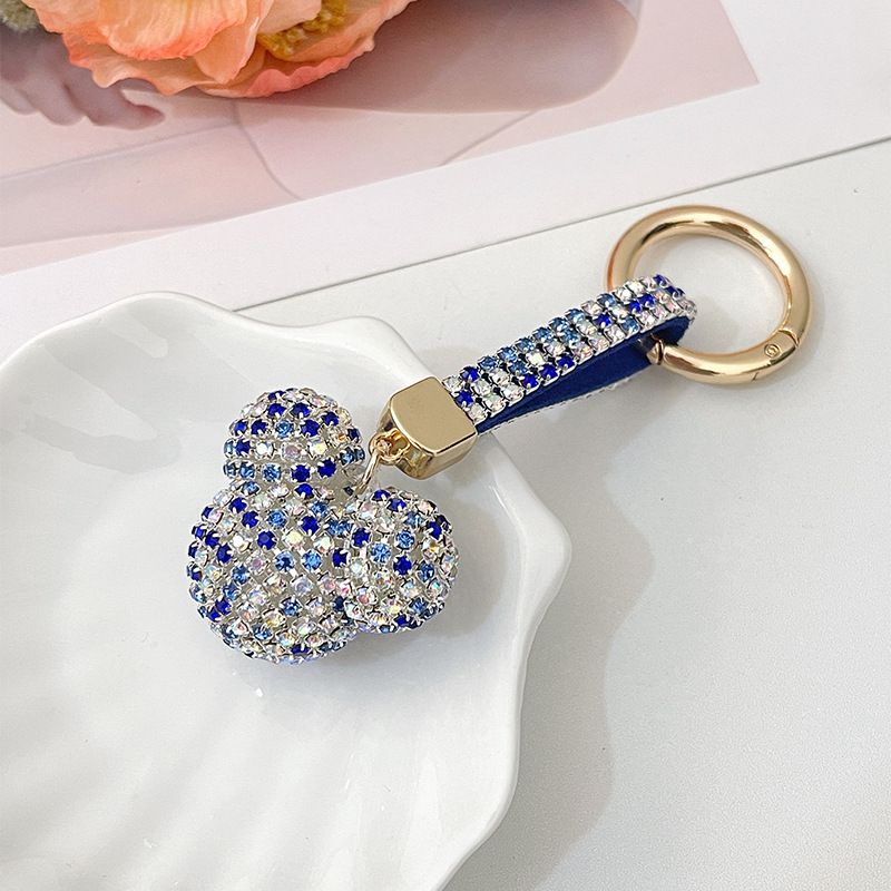 Porte-clés de voiture en chaîne en diamant à griffes japonaise et coréenne, pendentif de bijoux de sac pour femmes_voghion.com
