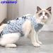 Kirurgiska återhämtningsdräkter för katt, slickskyddsväst efter operation, avvänjningsdräkt, husdjurskläder, kirurgisk skyddsväst_voghion.com