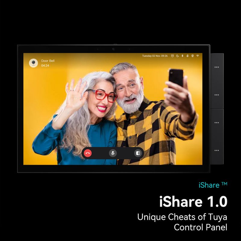 Tuya Smart Central Control Screen 10 Inch Panel With Two Built In Zigbee Gateways And One Bluetooth Gateway_voghion.com