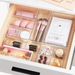 Clear Plastic Drawer Organizer Set - 6-Piece Stackable Storage Bins For Makeup Kitchen Utensils & Bathroom Essentials (Modular Design)_voghion.com