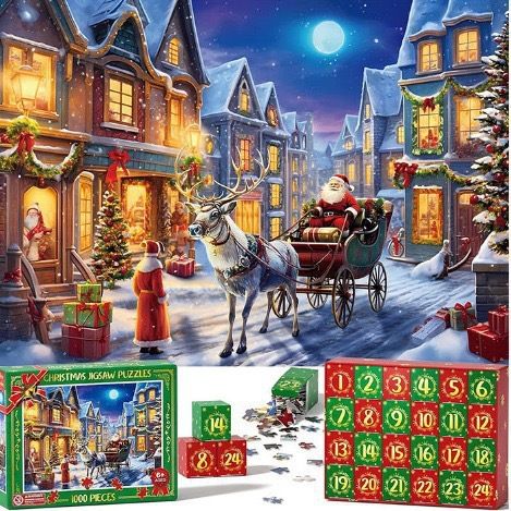 Christmas advent calendar puzzle Christmas countdown puzzle blind box toys_voghion.com