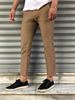Herrkläder Herrmodell enfärgade casual byxor med smala fötter, smala avsmalnande byxor_voghion.com