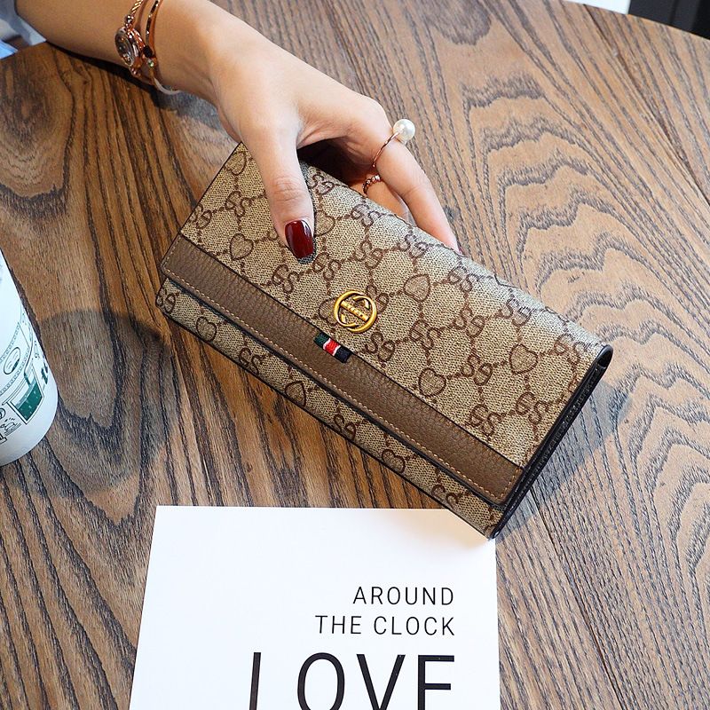 Women's wallet 2024 new fashion wallet long niche design simple multi-card slot card holder large capacity wallet_voghion.com