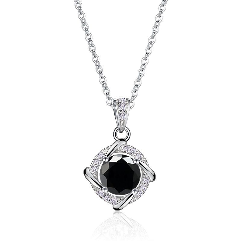 Tancise Sterling Silber 1CT Moissanite Halskette für Frauen Lucky Windmill Shaped Anhänger Weihnachtsfeier Schmuck Geschenke_voghion.com