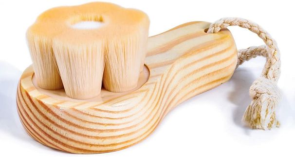 Weiche Borsten Gesichtsreinigungsbürstenwäscher für Gesichtspeeling-Holzgriff_voghion.com