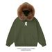 Men's Plus Size Zip-Up Hoodie With Detachable Faux Fur Trim, Oversized Fit, Stylish Streetwear For Winter_voghion.com