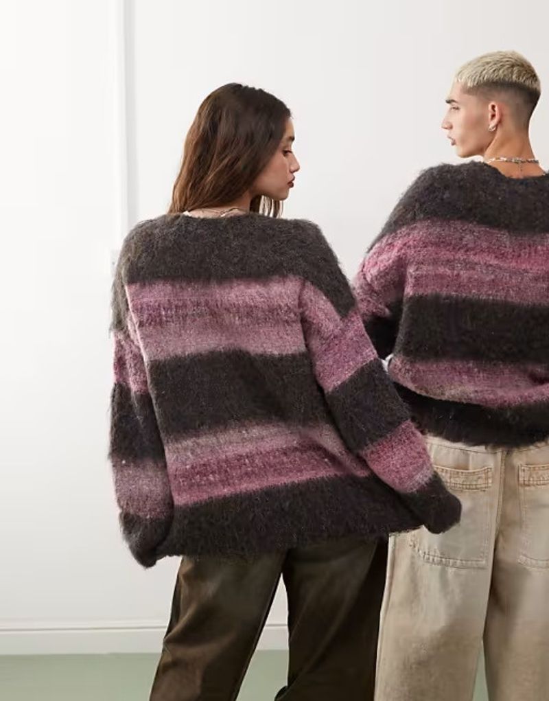 Herrenbekleidung neuer Retro-Farbverlauf-Pullover aus Jacquard-Strick_voghion.com