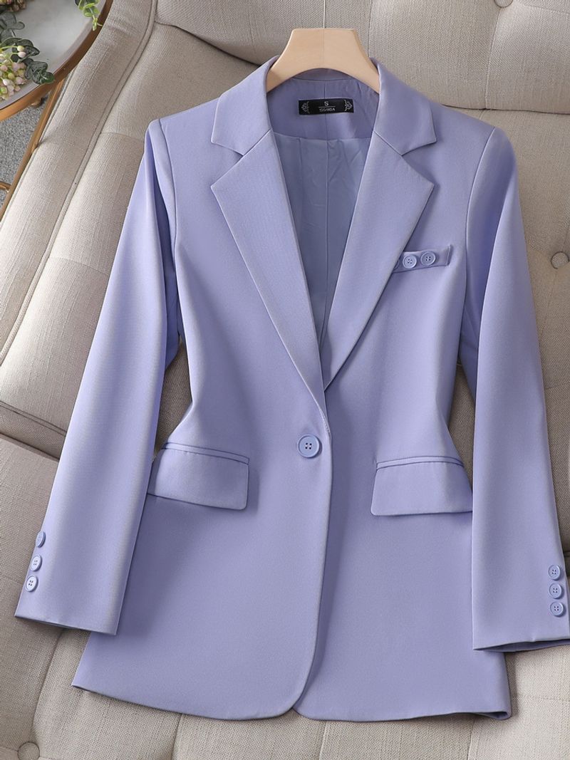 Abbigliamento da donna Giacca viola nuovi modelli autunnali, la moda popolare di quest'anno, taglie grandi, top di fascia alta, piccoli abiti casual professionali_voghion.com