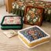 Decorative Floral Floor Cushion - Square & Round Plush Seat Pillow With PP Cotton Fill, Versatile Ottoman For Home, Office & Outdoor Use_voghion.com