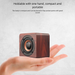 Q1 Caixa de Som Bluetooth Portátil de Madeira Mini Subwoofer de Áudio Sem Fio para Celular Presente Alta Potência Volume Criativo_voghion.com