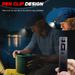 Mini Thin EDC Flashlight With Tail Magnet USB Rechargeable COB Worklight With Pen Clip For Outdoor Camping Fishling_voghion.com