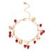 Süße Nette Rote Erdbeere Kirsche Herz Perle Charme Armband Neue Mode Y2K Obst Gold Farbe Kette Schmuck Party Geschenke_voghion.com