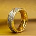 New Men's Color 8mm Minimalist Design Polished Twill Tungsten Steel Ring_voghion.com