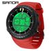 Reloj deportivo digital de esfera grande con luz nocturna, resistente al agua, alarma, cronómetro y multifunción. Reloj despertador luminoso multifunción para hombre y mujer._voghion.com