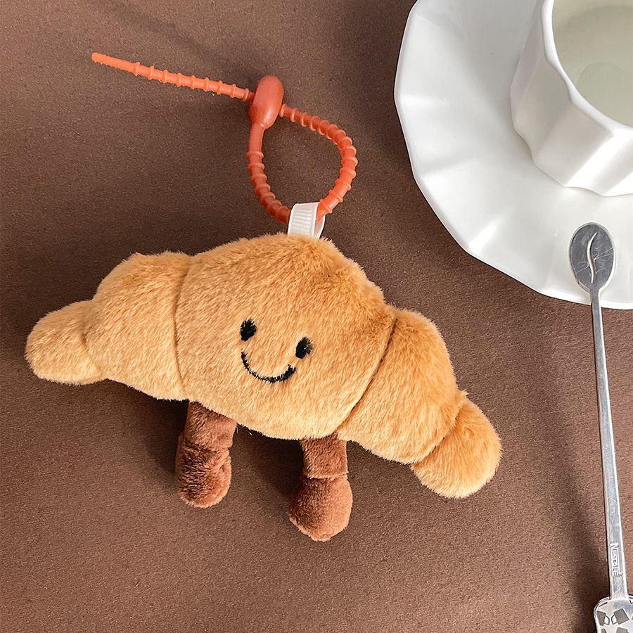 Süße französische Baguette Plüsch Brot Stick Puppe Croissant Puppe Schlüsselanhänger Anhänger Schultasche Ornament_voghion.com
