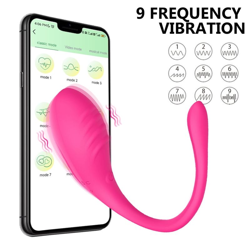 Birdsexy Magic Vibrators Smart Phone APP Wireless Control 9 Frequency Vibrating G Spot Massager, Wearable Vibration Jumping Egg Sex Toy For_voghion.com