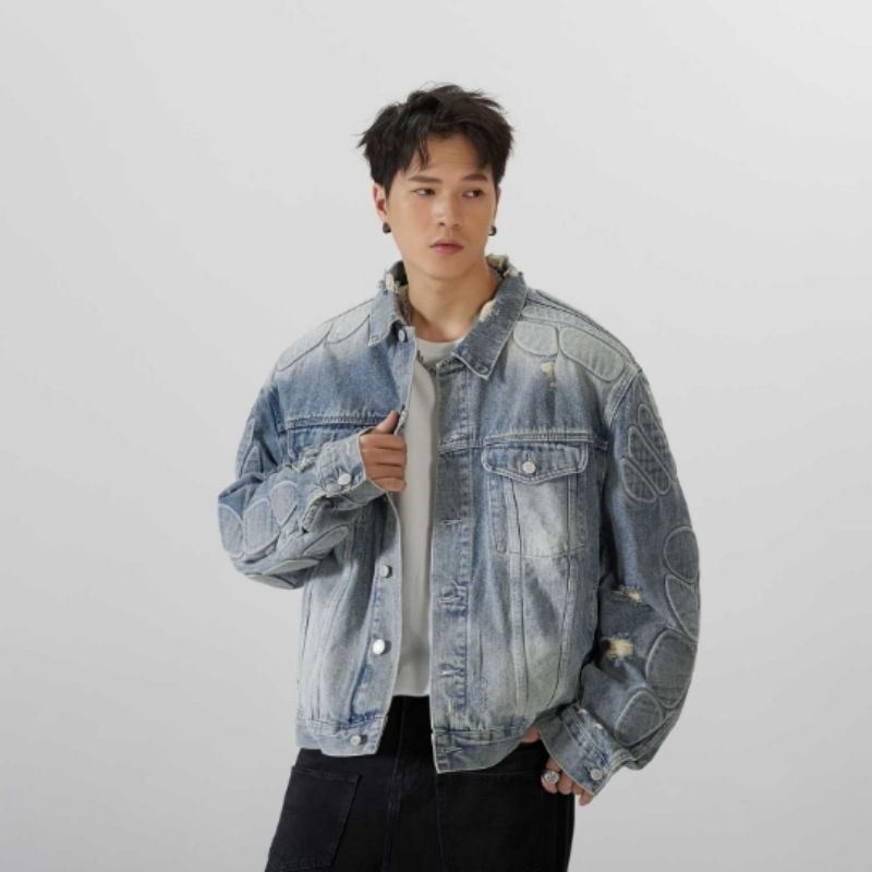 Abbigliamento da uomo, motociclismo, moda di strada, personalità, giacche in denim_voghion.com