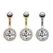 Women's Jewelry Zircon Belly Button Ring Belly Button Nail Belly Button Buckle_voghion.com
