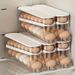Refrigerator Side Door 1pc Egg Storage Box - Flip-Top Design For Fresh-Keeping Boxes And Kitchen Organization_voghion.com