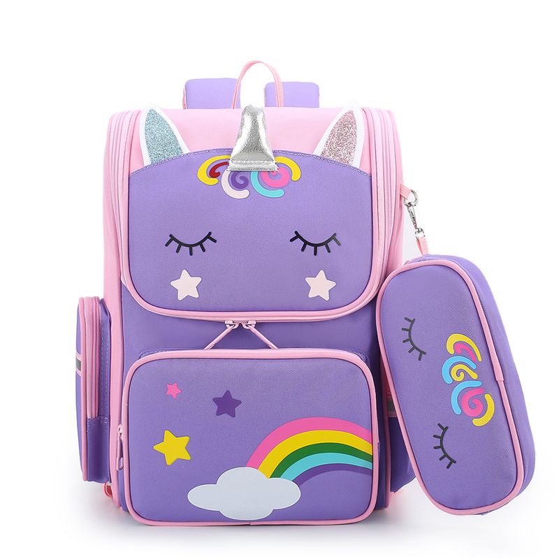 Nova mochila para alunos do ensino fundamental, mochila de dupla utilização de grande capacidade para meninas de 2 a 5 anos, mochila para estudantes_voghion.com