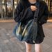 Borsa a tracolla grande in denim lavato da donna, nuova 2025_voghion.com