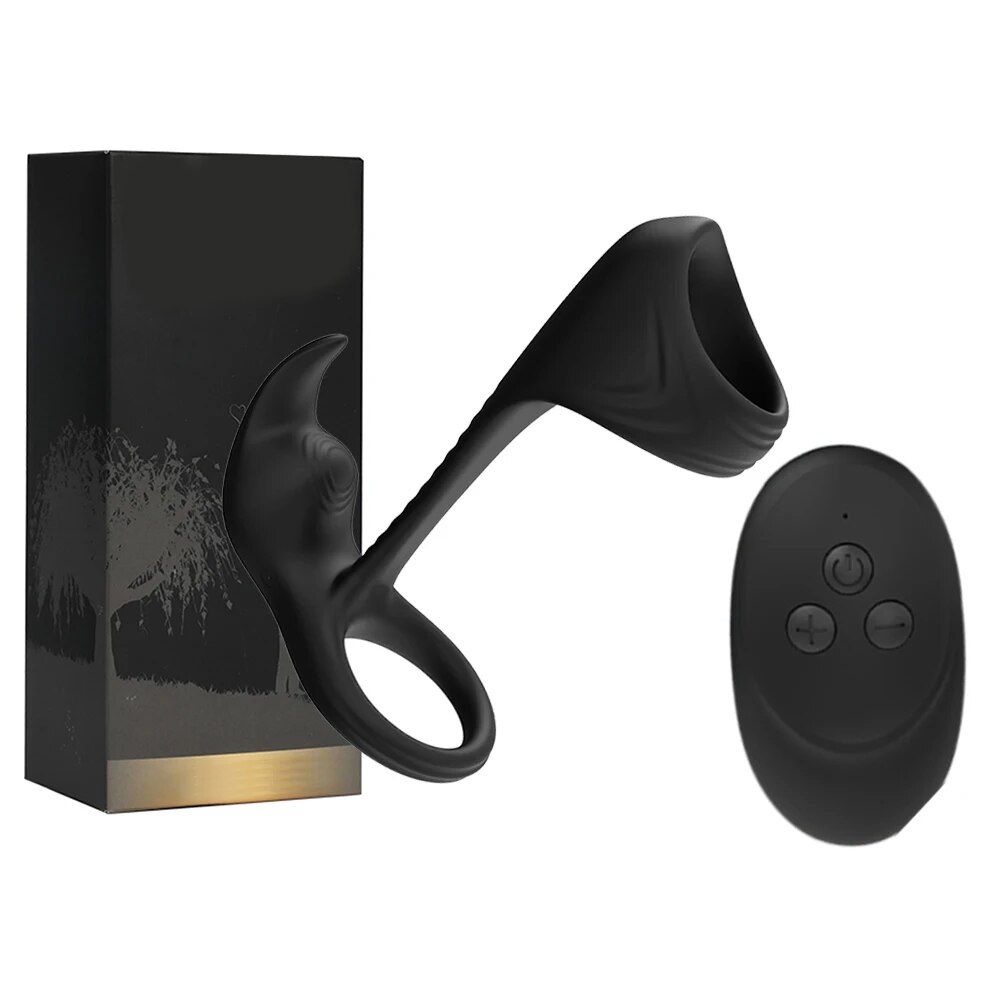 Vibrating Ring Vibrator Delay Ejaculation G Spot Clit Stimulate Massager Sex Toys for Men Couple Dick Sleeve_voghion.com