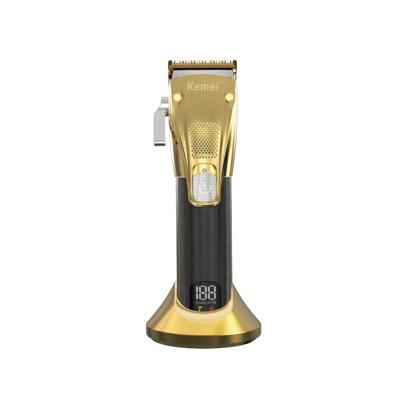 Kemei KM-K33s USB Charging Men'S Clipper Metal Trimmer Professional Cordless Rechargeable Electric Hair Clippers_voghion.com