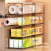 Kitchen Cling Film Organizer Cabinet Layered Fresh-Keeping Bag Set Storage Box Spice Drawer Divider Shelf_voghion.com