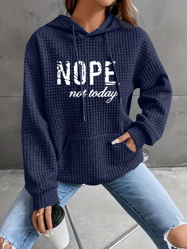 Maglione a maniche lunghe con scollo rotondo a nido d'ape da donna autunno/inverno 2024, tinta unita_voghion.com