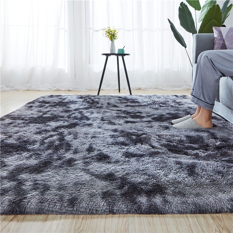 Handmade Tie-Dye Shaggy Rug - Soft Mixed Fabric Floor Mat For Living Room & Bedroom (Bohemian Style, Multiple Colors & Sizes, Non-Slip, Washable)​_voghion.com