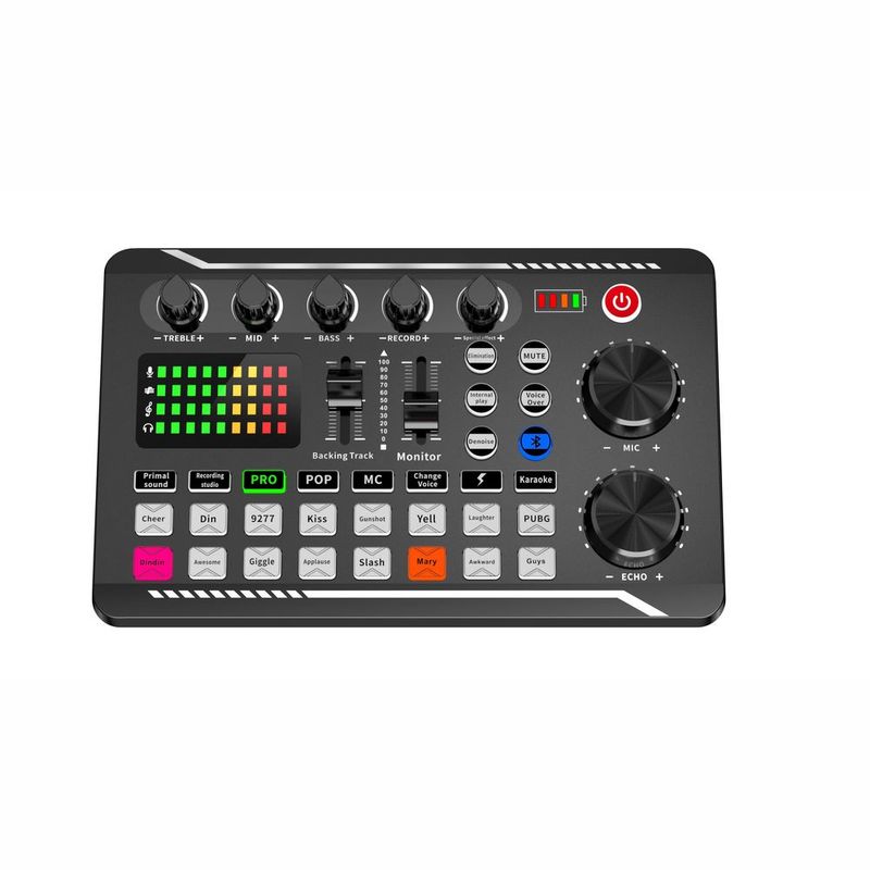 Digital Audio USB External Sound Card Microphone Personal Entertainment Headset Live Stream For Pc; Live Stream; And Karaoke_voghion.com