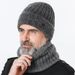 Nuovo cappello da uomo autunnale e invernale più caldo cappello lavorato a maglia spesso in velluto collo linea di lana paraorecchie da esterno_voghion.com