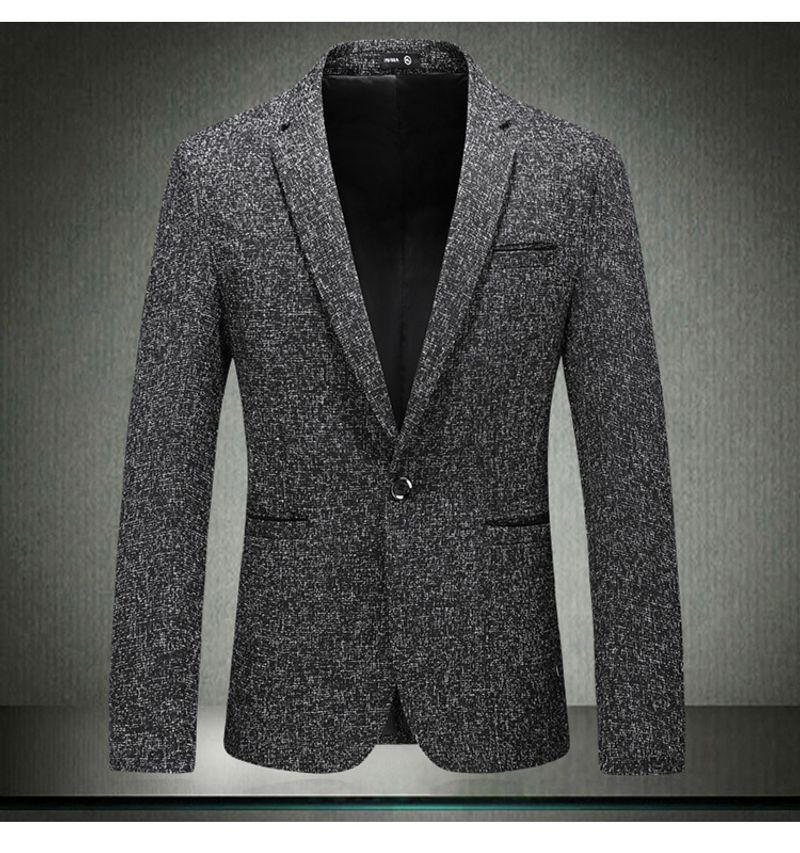 Ανδρικό casual κοστούμι Slim Back Split Jacket_voghion.com