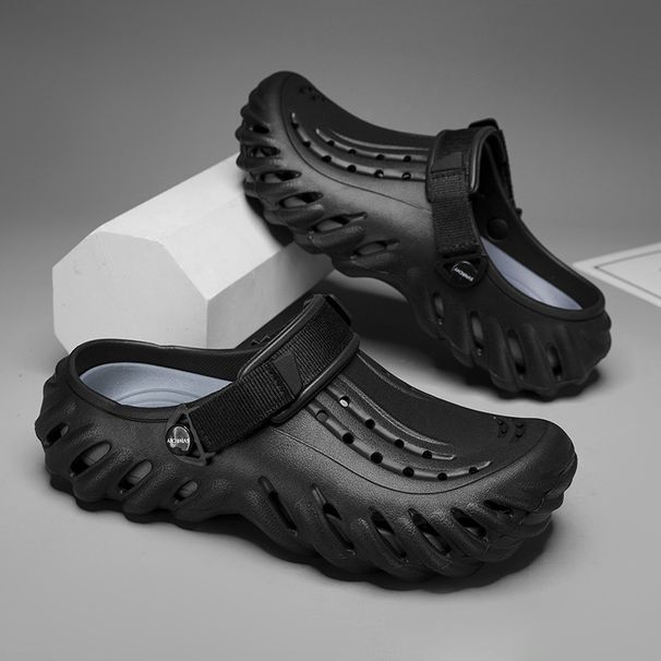 Sommer Neue Herren Casual Dickbesohlte Lochschuhe Rutschfeste Eva Modische Verschleißfeste Indoor- Und Outdoor-Strandsandalen_voghion.com
