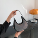 Borsa a tracolla in pelle PU con diamanti a catena per donna, borsa a tracolla estiva da donna, borsa a tracolla tinta unita_voghion.com