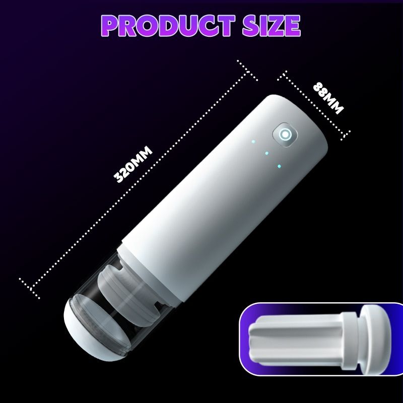 HESEKS Double Automatic Telescopic Sucking Masturbating Male Heating Voice Support  Adult Toys for Men_voghion.com