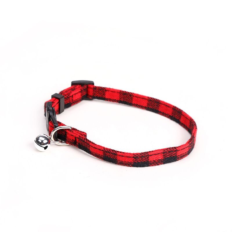 New Pet Lucky Cat Bell Cute Teddy Dog Collar Small And Medium Puppy Leash_voghion.com