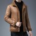 Men's Faux Suede Shearling Jacket With Fleece Lining – Stylish Winter Coat For Casual & Smart Looks_voghion.com