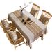 Moderne, schlichte Tischdecke, nordische Baumwolle und Leinen, Esstischdecke, wasserdichte Beschichtung, einfarbig, rechteckig, Couchtischmatte_voghion.com