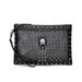 Men's Skull & Crossbones Studded Handbag – Vintage PU Leather Messenger Bag With Spikes, Large Capacity For Daily Essentials & 8-Inch Tablet_voghion.com