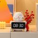 Lucky Cat Bluetooth Alarm Clock With Electronic Display_voghion.com