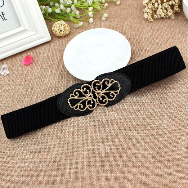 Elastischer Canvas-Gürtel für Damen mit Designgefühl, Metallschnallendekoration, modischer und süßer weicher Gürtel für Damen_voghion.com